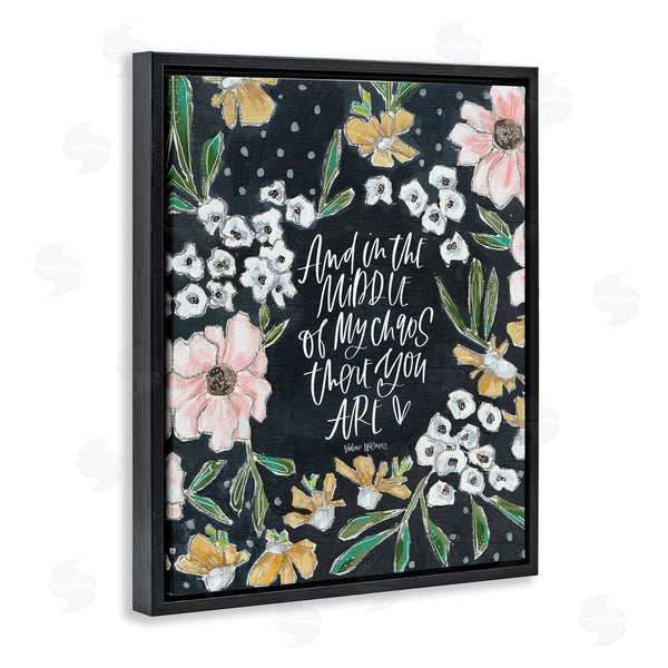 Stupell Industries Valerie Wieners | Middle Of My Chaos Romantic Expression Blushing Florals Wall Art