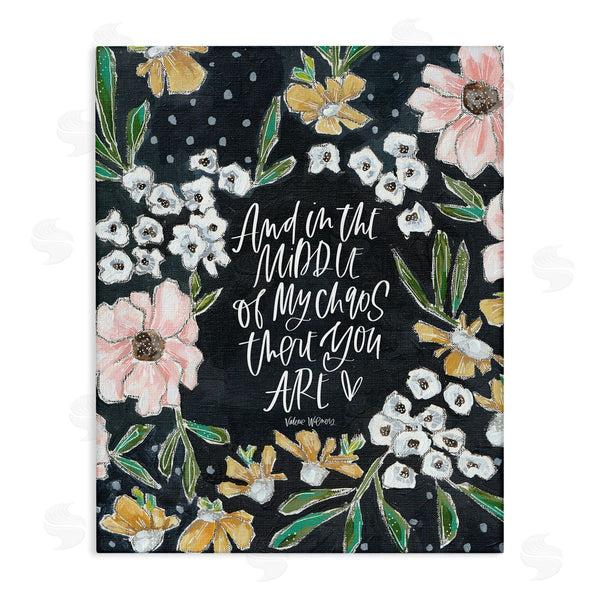 stupell industries Valerie Wieners | Middle of My Chaos Romantic Expression Blushing Florals Wall Art