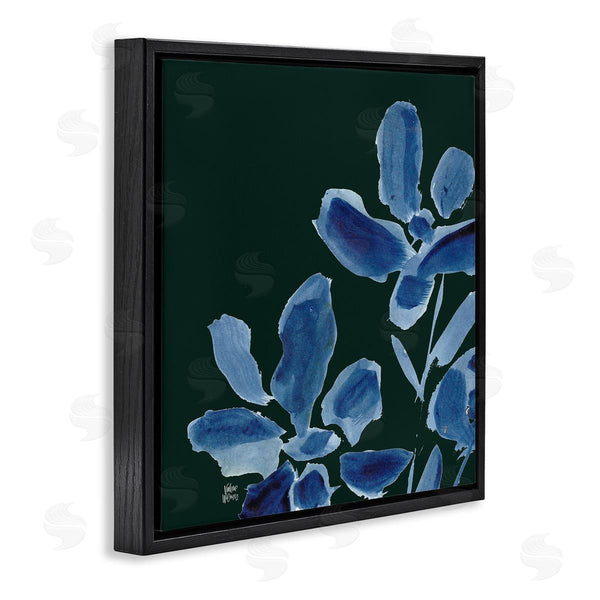 Stupell Industries Valerie Wieners | Modern Blue Flower Petals Casual Botanical Brushstrokes Wall Art
