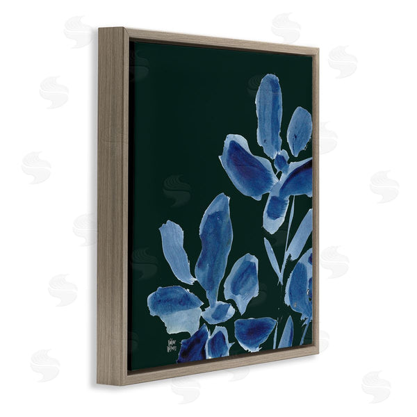 Stupell Industries Valerie Wieners | Modern Blue Flower Petals Casual Botanical Brushstrokes Wall Art