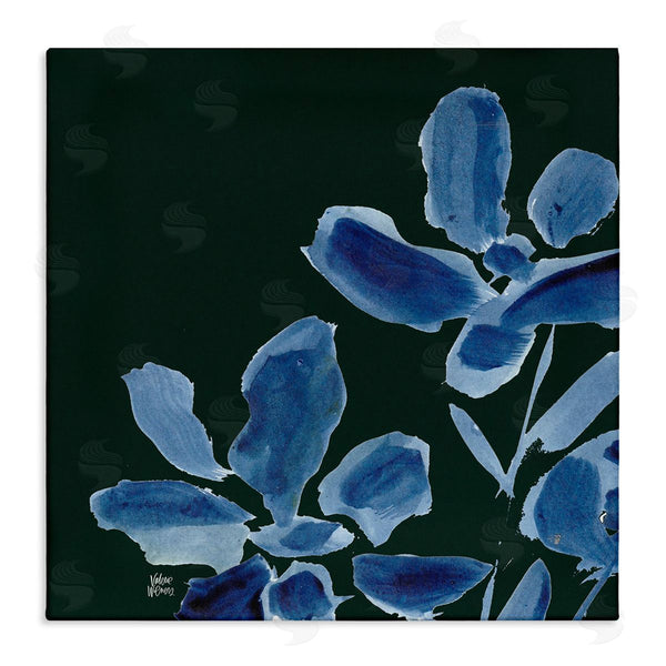 stupell industries Valerie Wieners | Modern Blue Flower Petals Casual Botanical Brushstrokes Wall Art