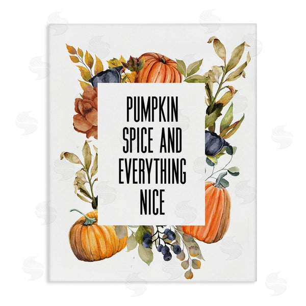 stupell industries Valerie Wieners | Pumpkin Spice and Everything Nice Wild Pumpkin Harvest Wall Art