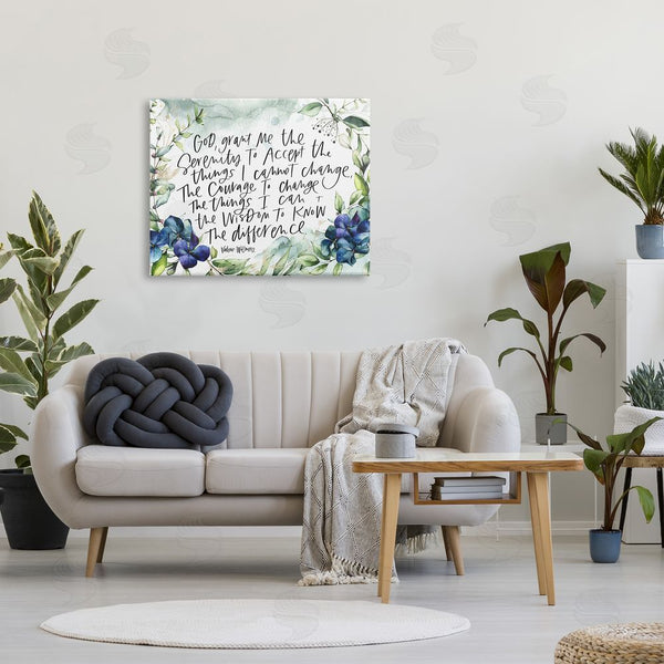 Stupell Industries Valerie Wieners | Religious Perseverance Quote Floral Watercolor Painting Effect Wall Art