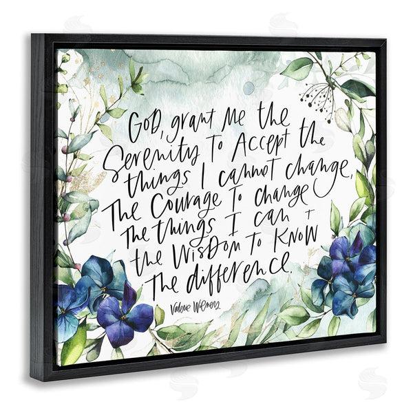Stupell Industries Valerie Wieners | Religious Perseverance Quote Floral Watercolor Painting Effect Wall Art