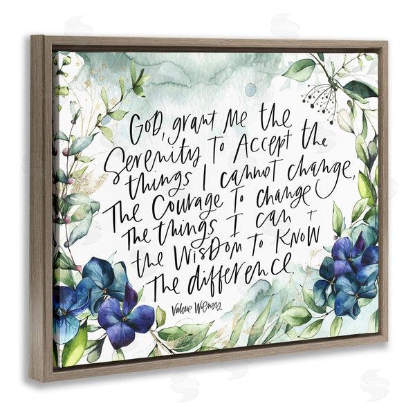 Stupell Industries Valerie Wieners | Religious Perseverance Quote Floral Watercolor Painting Effect Wall Art