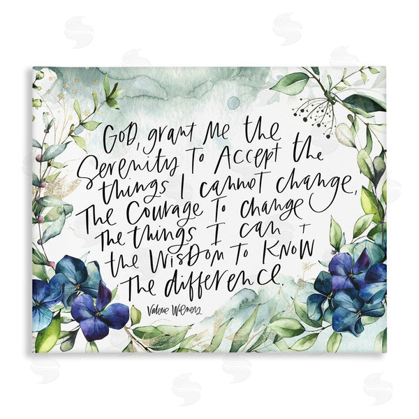 stupell industries Valerie Wieners | Religious Perseverance Quote Floral Watercolor Painting Effect Wall Art