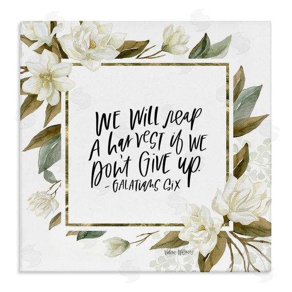 stupell industries Valerie Wieners | We Will Reap Galatians Six Sentiment White Flowers Wall Art