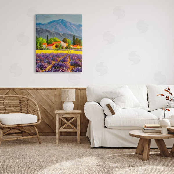 Stupell Industries Valery Rybakow | Lavender Field Landscape Wall Art