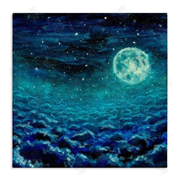 stupell industries Valery Rybakow | Moon & Clouds Painting Wall Art