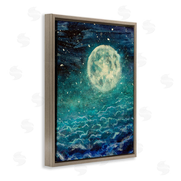 Stupell Industries Valery Rybakow | Surreal Moon & Clouds Wall Art