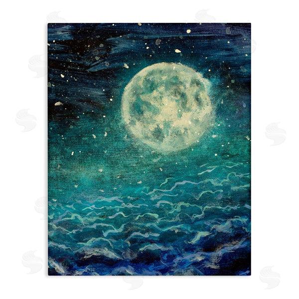 stupell industries Valery Rybakow | Surreal Moon & Clouds Wall Art