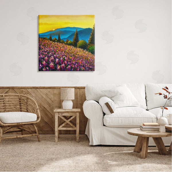 Stupell Industries Valery Rybakow | Vivid Mountain Meadow Scenery Wall Art