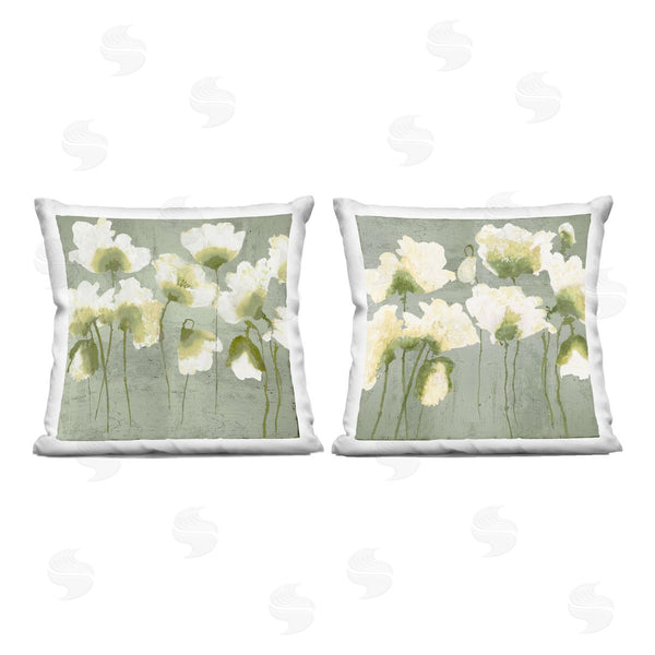 stupell industries Vanessa Austin | Charming White Blooms Printed Throw Pillow Set