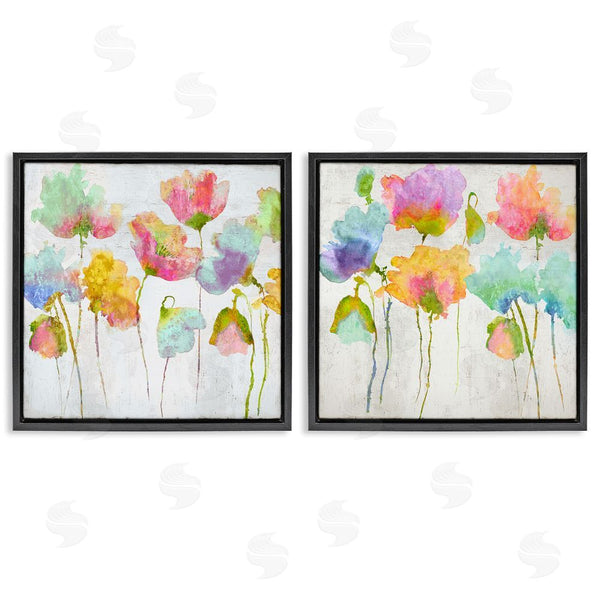 Stupell Industries Vanessa Austin | Delicate Watercolor Florals Blooming Pink Blue Wall Art