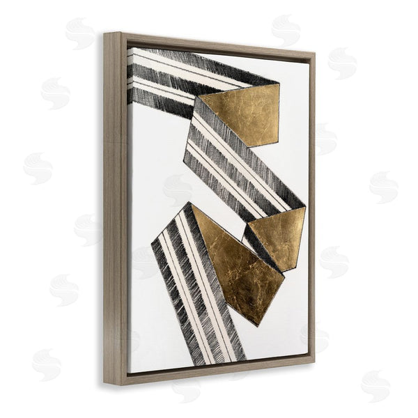 Stupell Industries Vanna Lam | Alternating Geometric Ribbon Wall Art