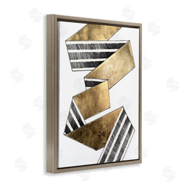 Stupell Industries Vanna Lam | Alternating Striped Ribbon Wall Art
