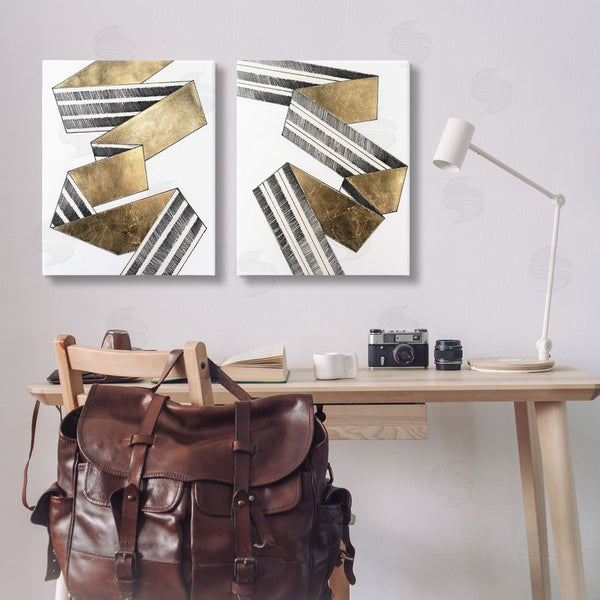 Stupell Industries Vanna Lam | Cascading Patterned Ribbon Wall Art