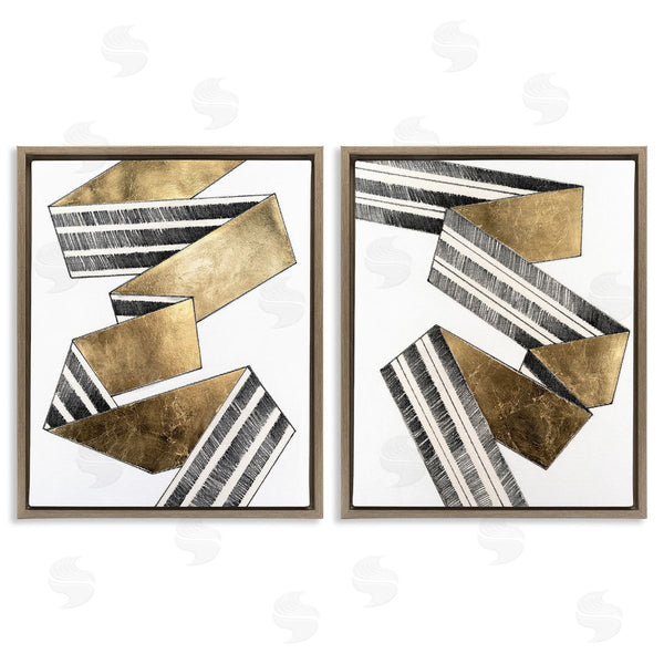 Stupell Industries Vanna Lam | Cascading Patterned Ribbon Wall Art