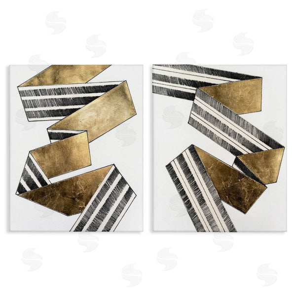 stupell industries Vanna Lam | Cascading Patterned Ribbon Wall Art