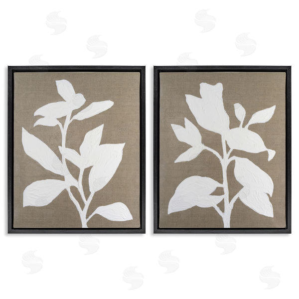 Stupell Industries Vanna Lam | Frosted Linen Botanicals Wall Art