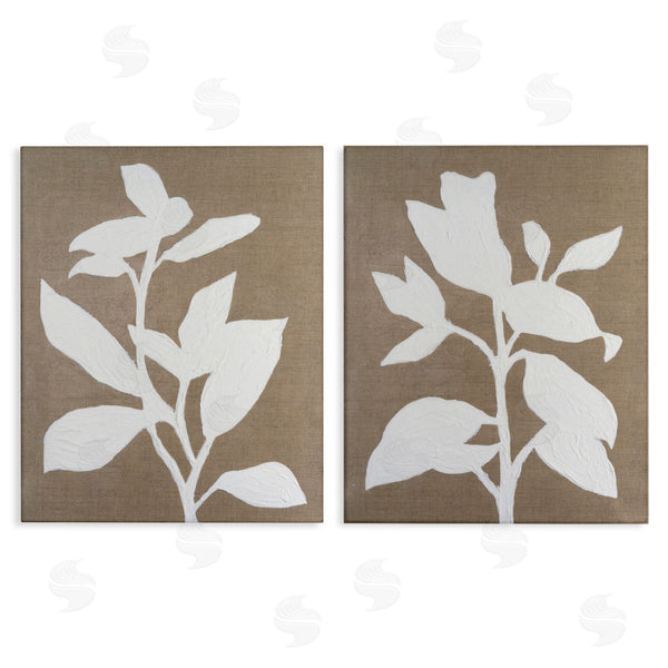 stupell industries Vanna Lam | Frosted Linen Botanicals Wall Art