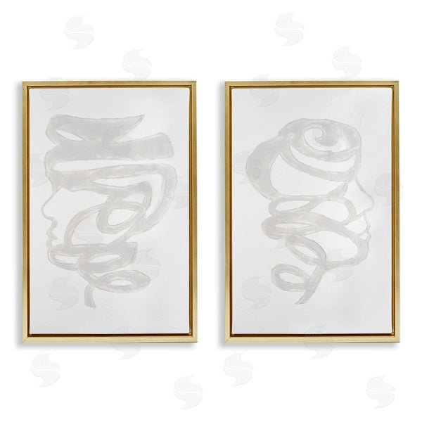 Stupell Industries Vanna Lam | Minimal Coiled Spirals