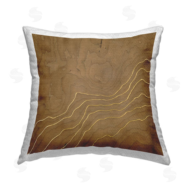 Stupell Industries Vanna Lam | Rustic Pattern With Glam Printed Throw Pillow