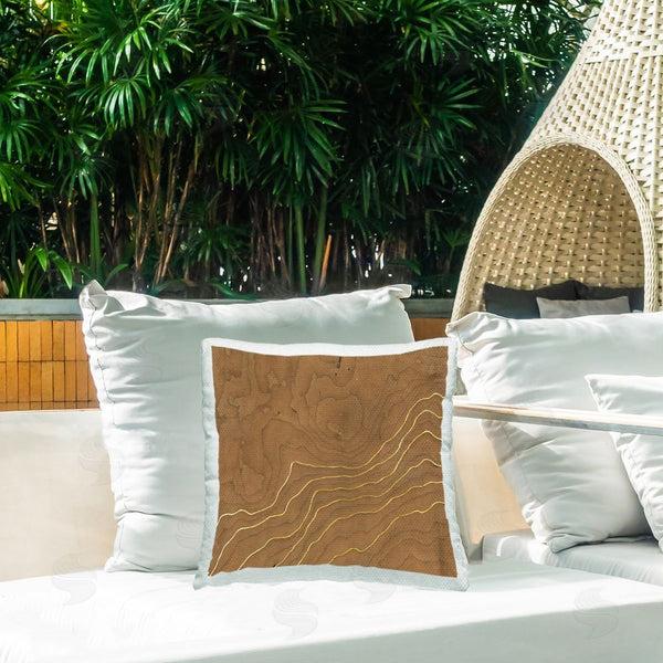 Stupell Industries Vanna Lam | Rustic Pattern With Glam Printed Throw Pillow