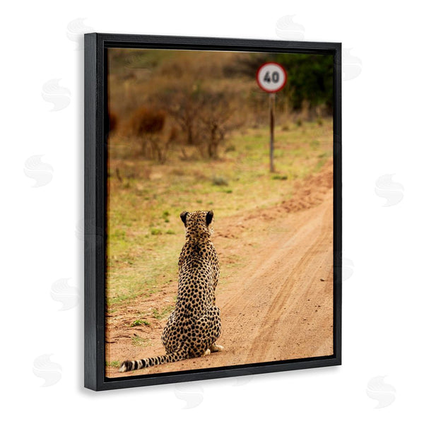 Stupell Industries Vaughan Jessnitz | Speedy Cheetah On Road Wall Art