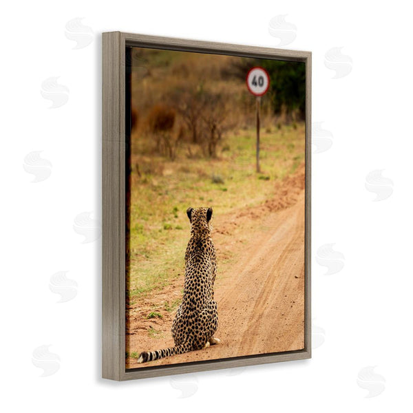 Stupell Industries Vaughan Jessnitz | Speedy Cheetah On Road Wall Art