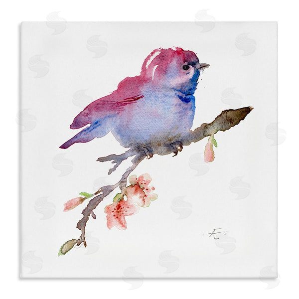 stupell industries Verbrugge Watercolor | Baby Bird Blooming Spring Blossom Tree Branch Wall Art