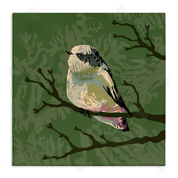 stupell industries Verbrugge Watercolor | Bird Perched on Tree Branch Wildlife Animal Portrait Wall Art