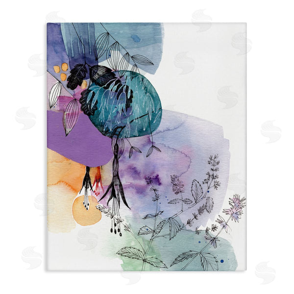 stupell industries Verbrugge Watercolor | Modern Tropical Forest Flowers Sketch Abstract Watercolor Shapes Wall Art