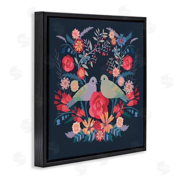 Stupell Industries Verbrugge Watercolor | Symmetrical Birds & Flowers