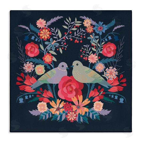 stupell industries Verbrugge Watercolor | Symmetrical Birds & Flowers