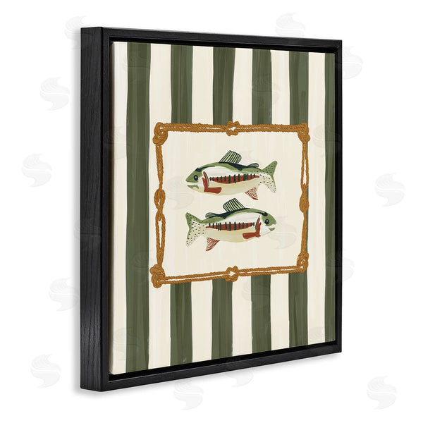 Stupell Industries Veronica Lara | Maritime Fish With Rope Border