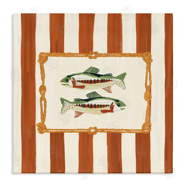stupell industries Veronica Lara | Rope Bordered Fish