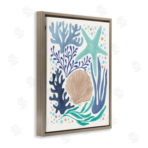 Stupell Industries Veronique Charron | Aquatic Coastal Currents Wall Art