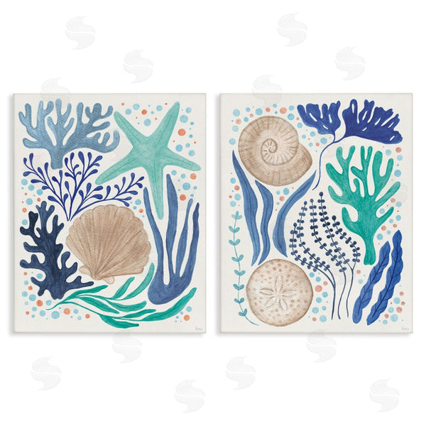 stupell industries Veronique Charron | Coastal Currents Sea Life Wall Art