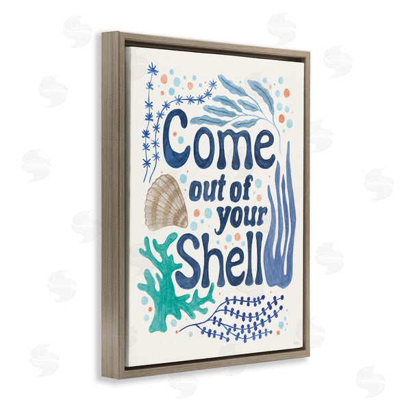 Stupell Industries Veronique Charron | Come Out Of Your Shell Wall Art