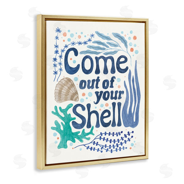 Stupell Industries Veronique Charron | Come Out Of Your Shell Wall Art
