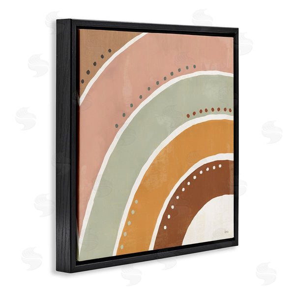 Stupell Industries Veronique Charron | Desert Half Rainbow Arches Polka Dot Stripes Wall Art