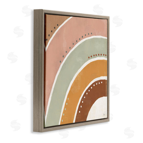 Stupell Industries Veronique Charron | Desert Half Rainbow Arches Polka Dot Stripes Wall Art
