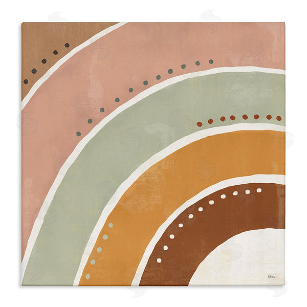 stupell industries Veronique Charron | Desert Half Rainbow Arches Polka Dot Stripes Wall Art