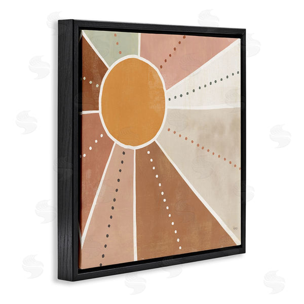 Stupell Industries Veronique Charron | Desert Sun Rays Striped Polka Dot Pattern Wall Art