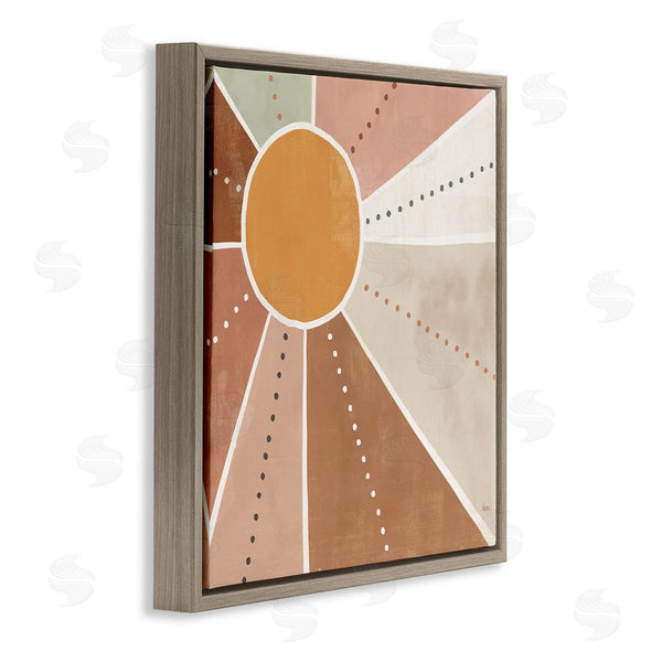 Stupell Industries Veronique Charron | Desert Sun Rays Striped Polka Dot Pattern Wall Art