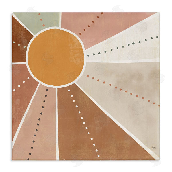 stupell industries Veronique Charron | Desert Sun Rays Striped Polka Dot Pattern Wall Art