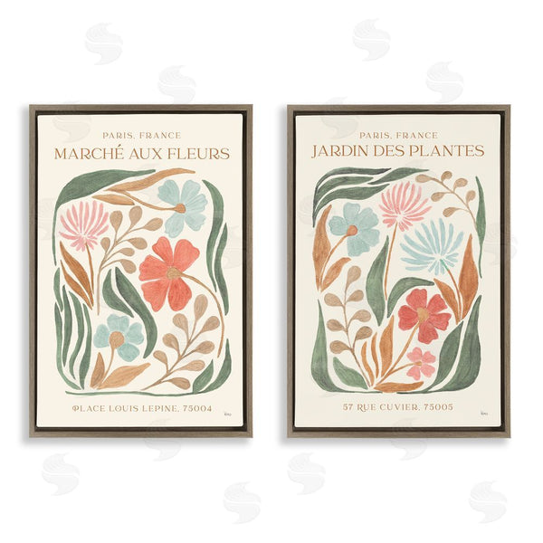 Stupell Industries Veronique Charron | French Flower Garden Market Wall Art