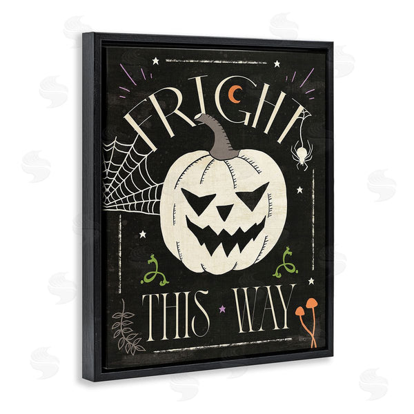 Stupell Industries Veronique Charron | Fright This Way Phrase Wall Art