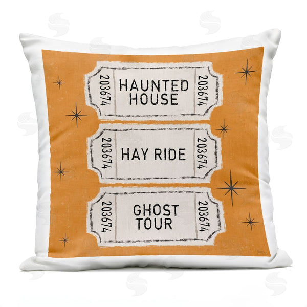 Stupell Industries Veronique Charron | Halloween Activities Tickets Printed Throw Pillow